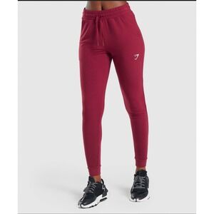 Gymshark Burgundy Red TRAINING JOGGERS‎ Sweatpants Women's Size Medium
